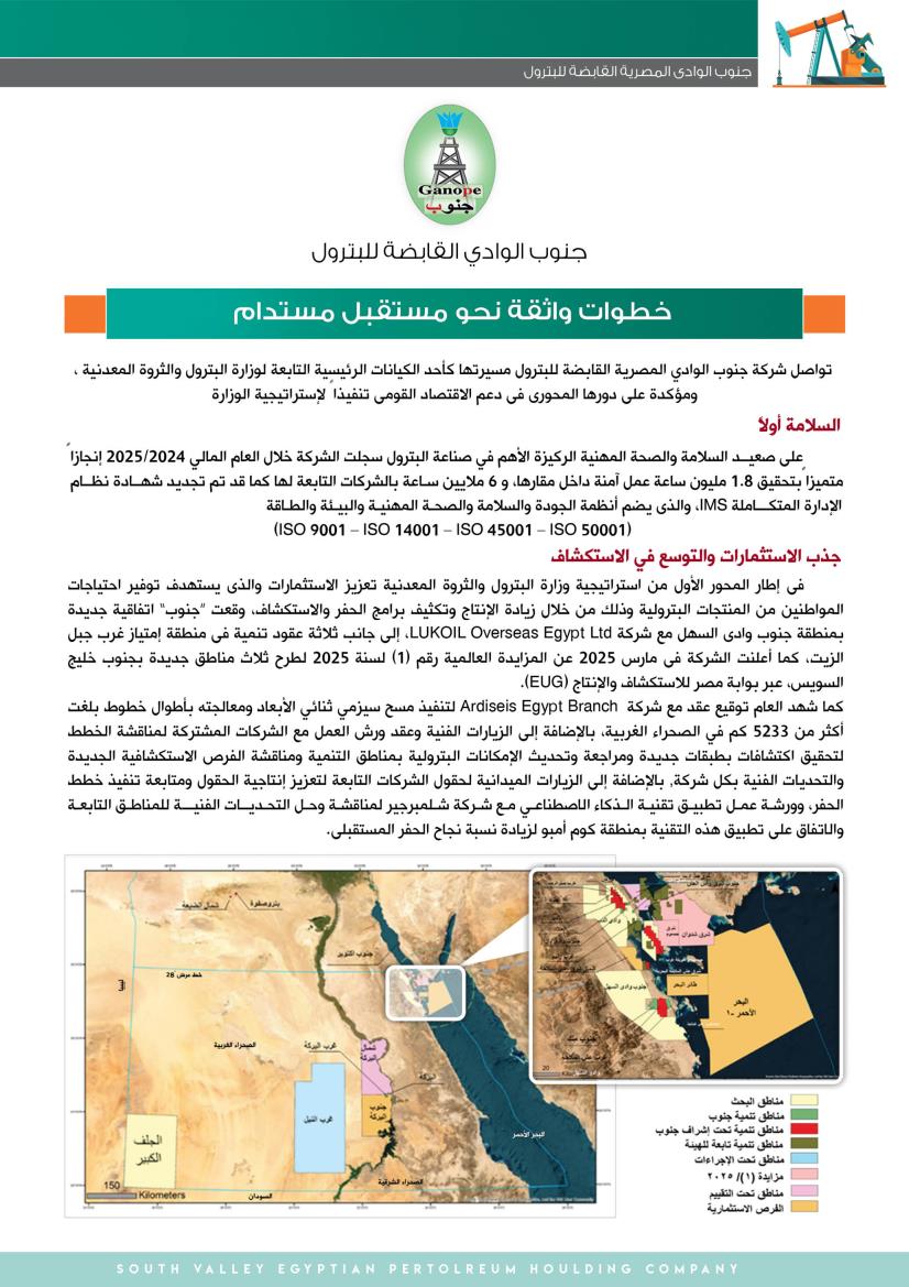 جنوب الوادى .. خطوات واثقة نحو مستقبل مستدام