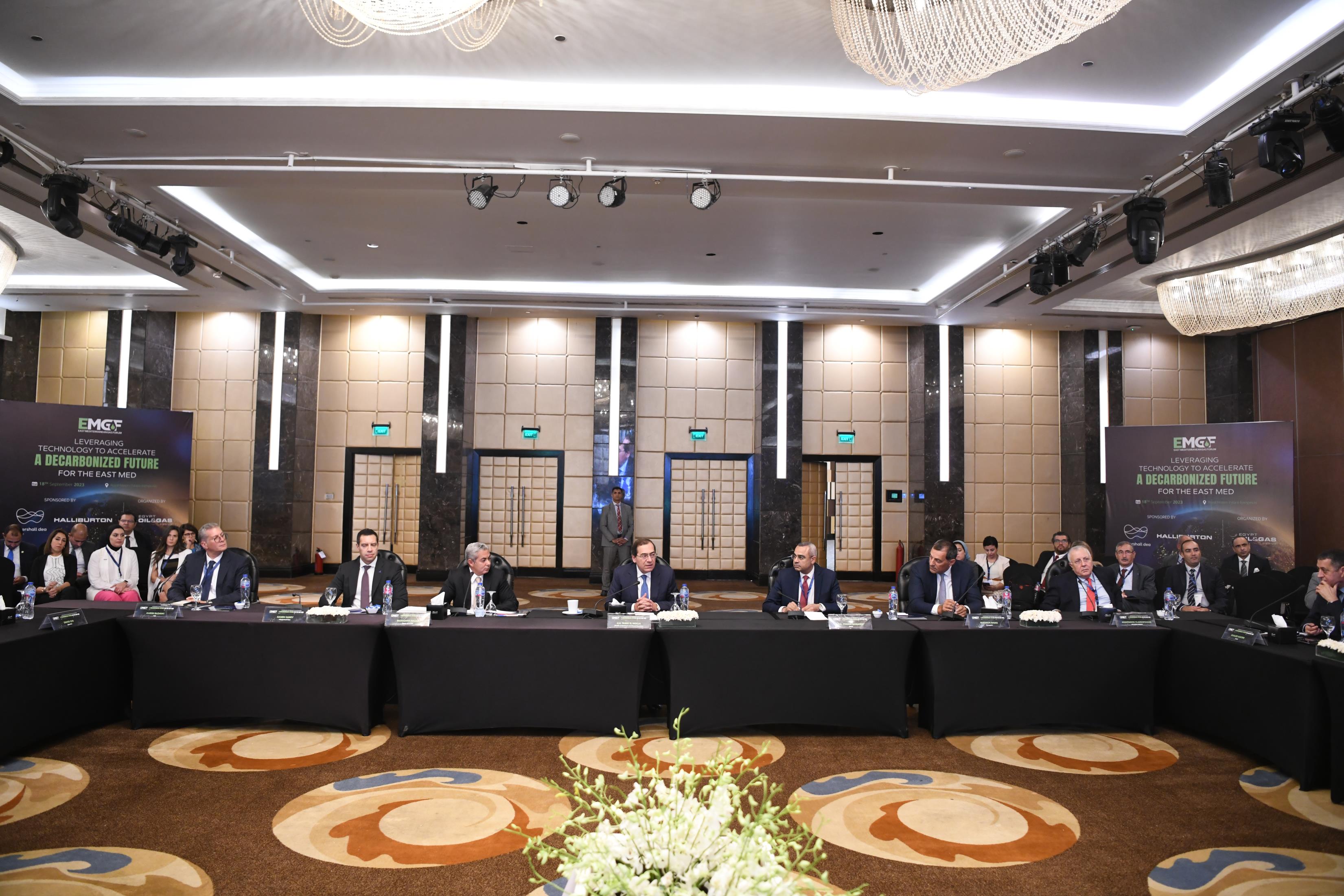 وزير البترول والثروة المعدنية يترأس المائدة المستديرة لمنتدى غاز شرق المتوسط (سبتمبر ٢٠٢٣) 