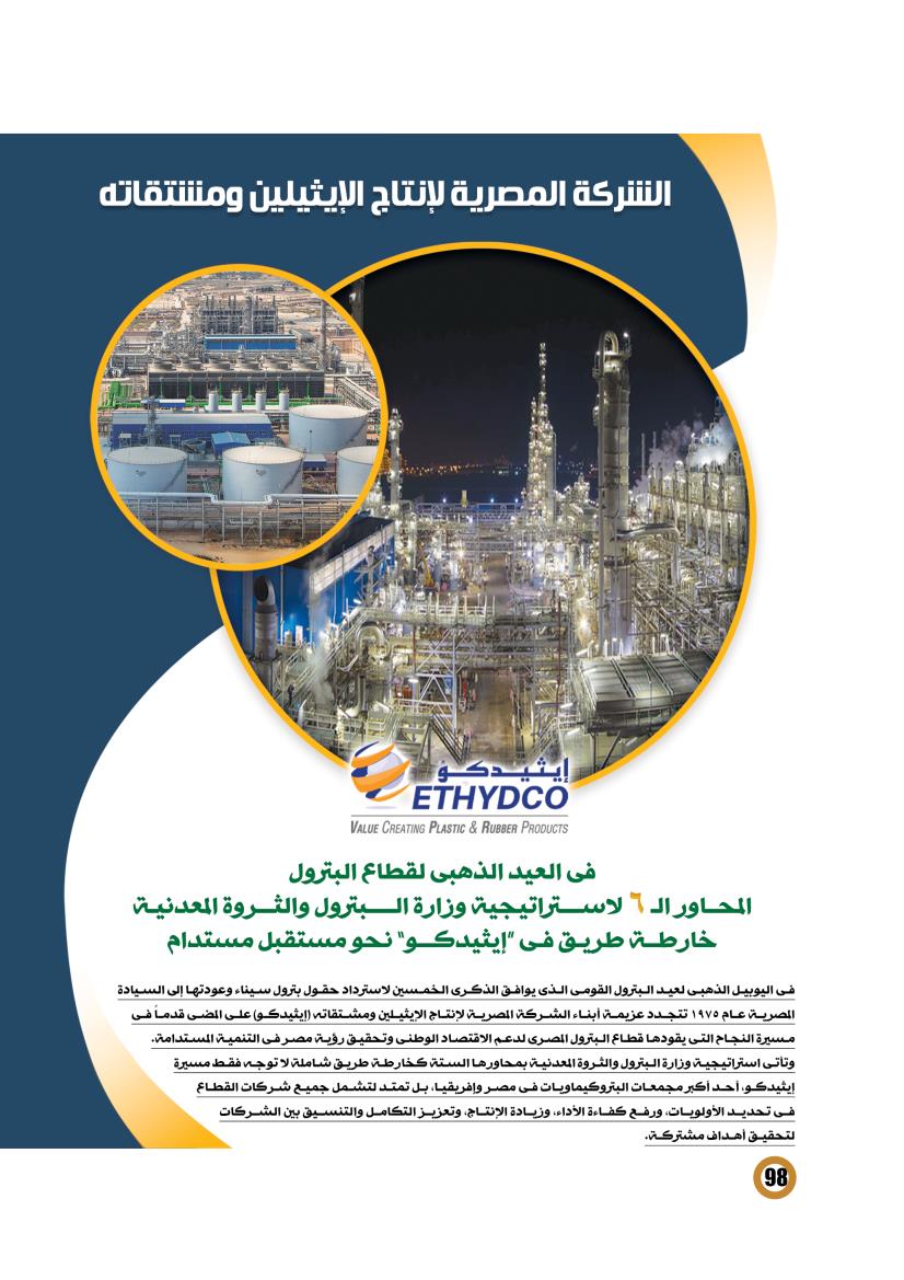 ايثيدكو .. الـ٦ محاور خارطة طريق للشركة نحو مستقبل مستدام